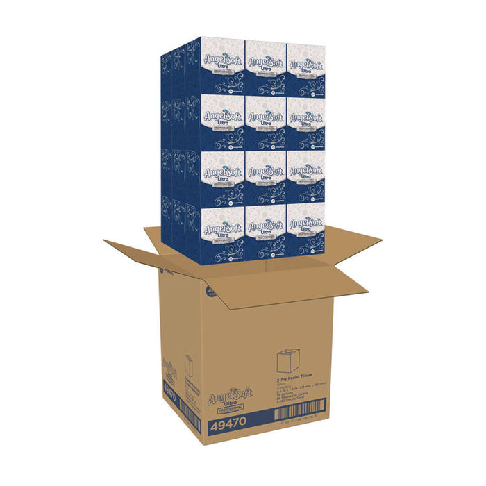 ps Ultra Facial Tissue, 2-Ply, White, 96 Sheets/Box, 36 Boxes/Carton