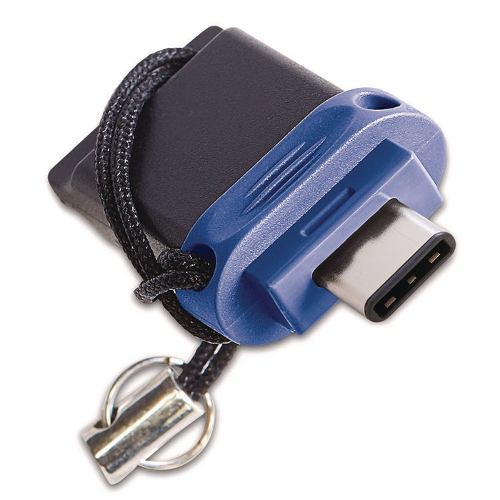 Store n' Go Dual USB 3.2 Gen 1 Flash Drive for USB-C Devices, Blue