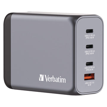 200 W 4-Port GaN Wall Charger, Black/Gray
