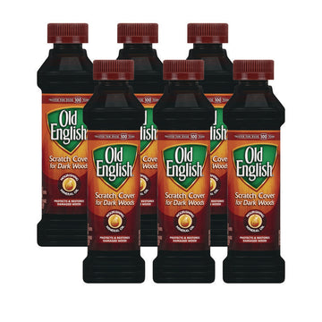 Furniture Scratch Cover, For Dark Woods, Citrus Scent, 8 oz Bottle, 6/Carton