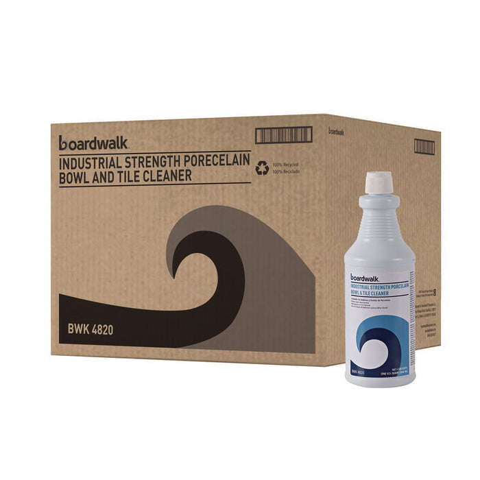 Industrial Strength RTU Porcelain Bowl and Tile Cleaner, 32 oz Bottle, 12/Carton