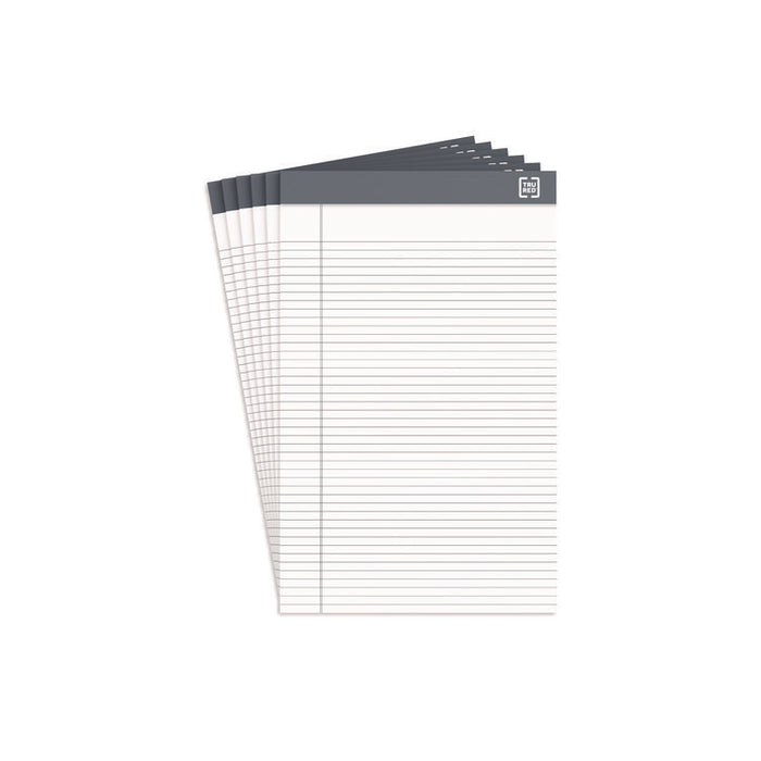 Notepads, Narrow Rule, (50) White 5 x 8 Sheets, 6/Pack