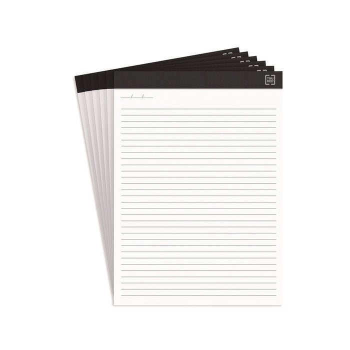 Notepads, Narrow Rule, (50) White 8.5 x 11 Sheets, 6/Pack