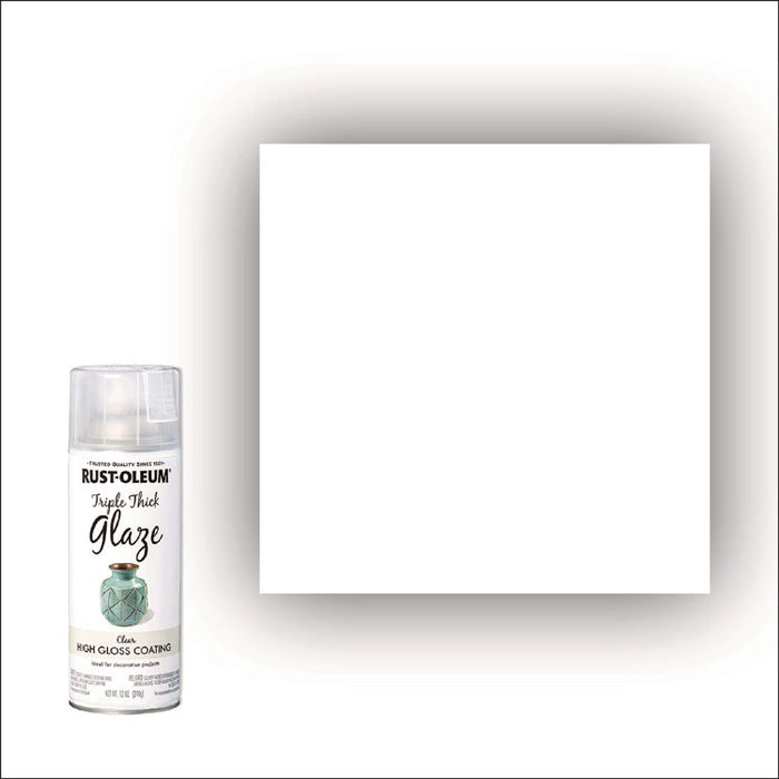 Specialty Triple Thick Glaze Spray Paint, High Gloss Clear, 12 oz Aerosol Can