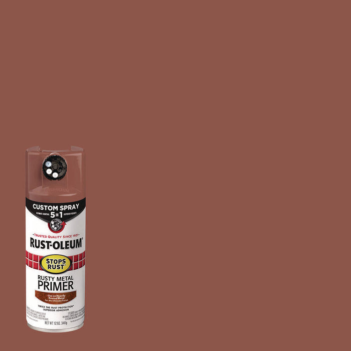 Stops Rust 5-in-1 Spray Paint, Rusty Metal, 12 oz Aerosol Can, 6/Carton
