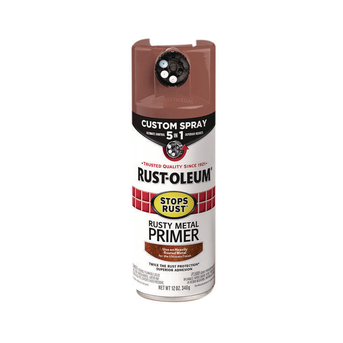 Stops Rust 5-in-1 Spray Paint, Rusty Metal, 12 oz Aerosol Can, 6/Carton