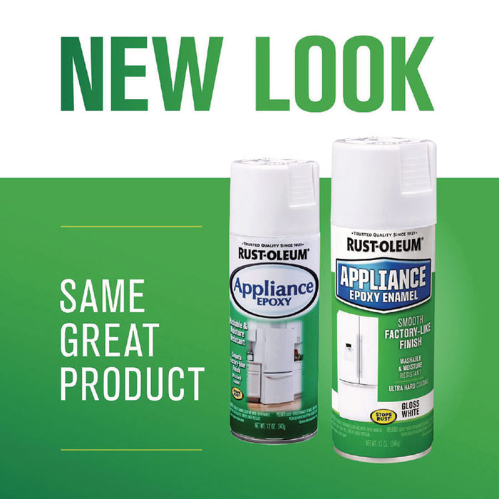 Specialty Appliance Epoxy Spray Paint, Gloss White, 12 oz Aerosol Can, 6/Carton