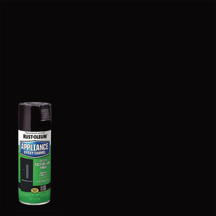 Specialty Appliance Epoxy Spray Paint, Gloss Black, 12 oz Aerosol Can, 6/Carton