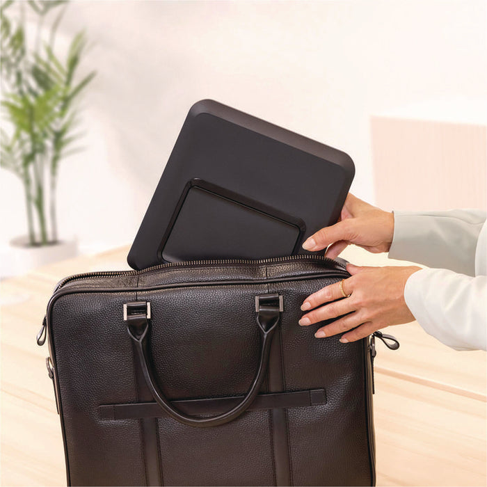 Breyta Laptop Stand, 9.25" x 10.55" x 0.55" to 8", Black, Supports Up to 8.8 lbs.