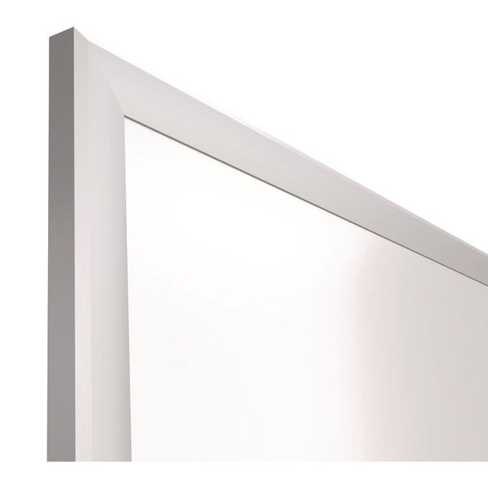 Magnetic Steel Dry Erase Board, 36" x 60", White Surface, Gray/Natural Aluminum Frame