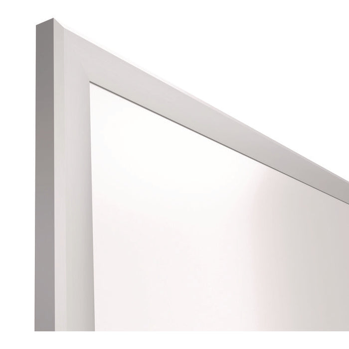 Magnetic Steel Dry Erase Board, 48" x 72", White Surface, Gray/Natural Aluminum Frame