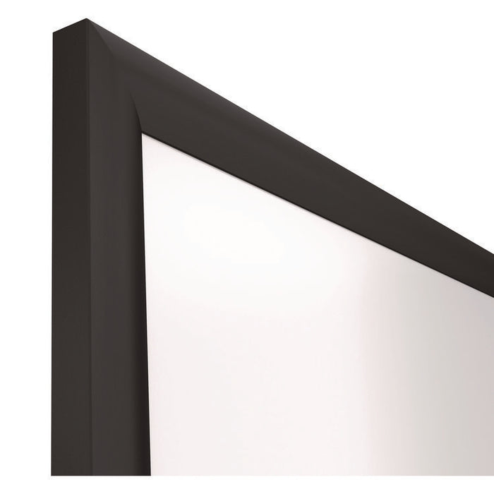 Magnetic Porcelain Dry Erase Board, 96" x 48", White Surface, Black Aluminum Frame