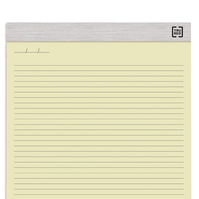 Notepads, Narrow Rule, (50) Canary Yellow 8.5 x 11 Sheets, 6/Pack
