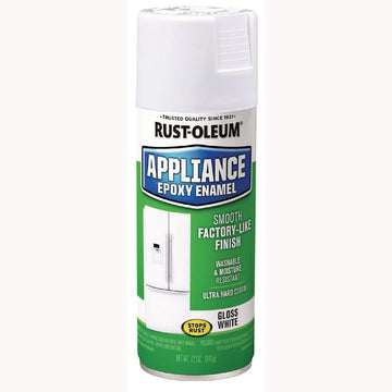 Specialty Appliance Epoxy Spray Paint, Gloss White, 12 oz Aerosol Can, 6/Carton