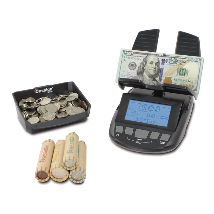 TillTally Money Scale, 1 lb Capacity, 6 x 3 Platform, Black