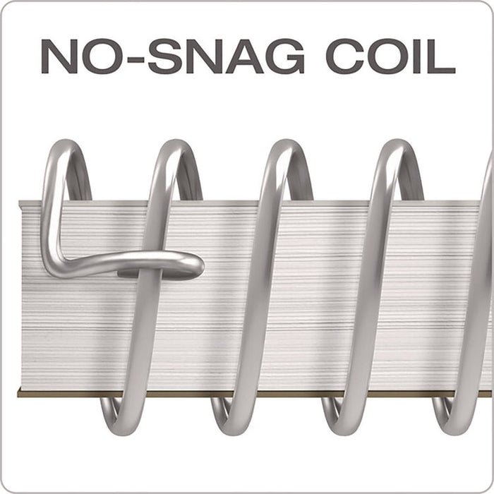 Coil-Lock Wirebound Notebook, 3-Hole Punch, 5-Subject, College Rule, Randomly Assorted Covers, (200) 11 x 8.5 Sheets