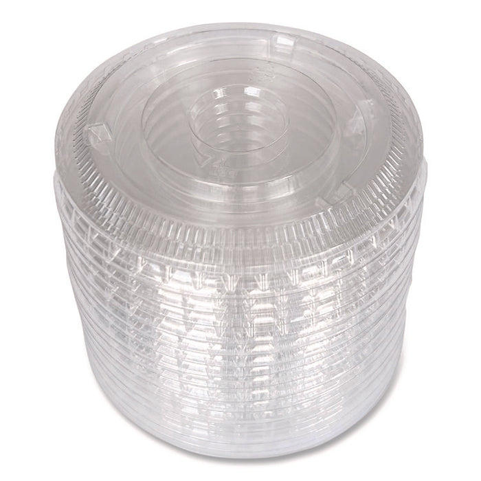 Souffle/Portion Cup Lids, Fits 3.25 oz to 5.5 oz Portion Cups, Plastic, Clear, 2,500/Carton