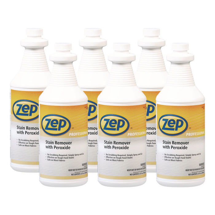 Stain Remover with Peroxide, Unscented, 32 oz Bottle, 6/Carton