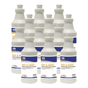 Day and Night Wicking Odor Absorber, Lavender Scent, 32 oz Bottle, 12/Carton