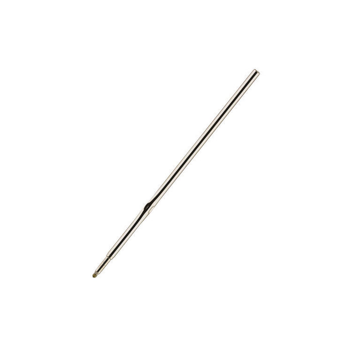 F-Series Ballpoint Stainless Steel Pen Refill, Fine 0.8 mm Conical Tip, Black Ink, 2/Pack