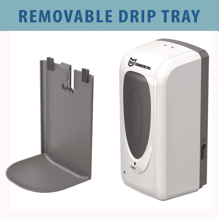 Sanitizer Dispenser, 4.6 x 4.5 x 17, Silver