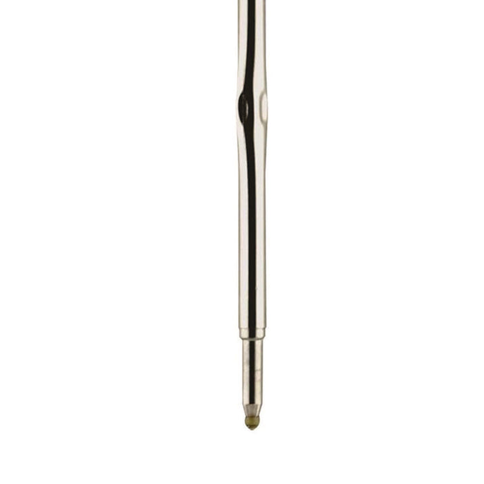 F-Series Ballpoint Stainless Steel Pen Refill, Fine 0.8 mm Conical Tip, Black Ink, 2/Pack
