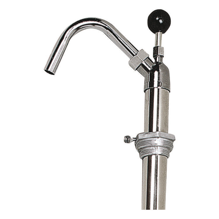 Bottle Pump, 22 oz Output, Steel, 42.5" Tall, Chrome