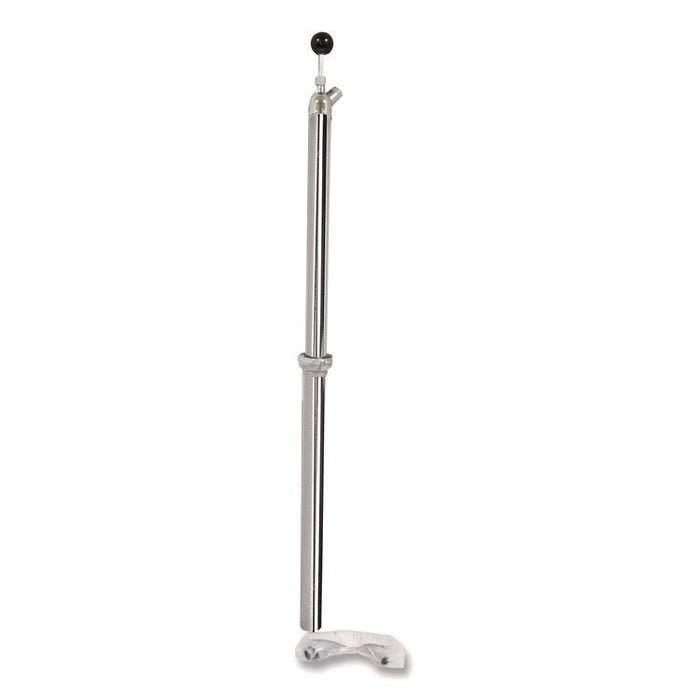 Bottle Pump, 22 oz Output, Steel, 42.5" Tall, Chrome
