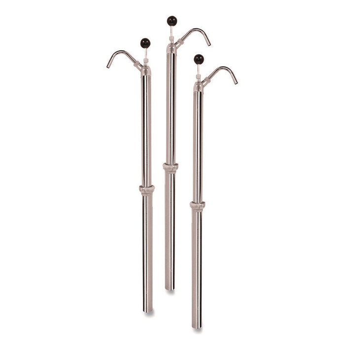 Bottle Pump, 22 oz Output, Steel, 42.5" Tall, Chrome, 6/Carton