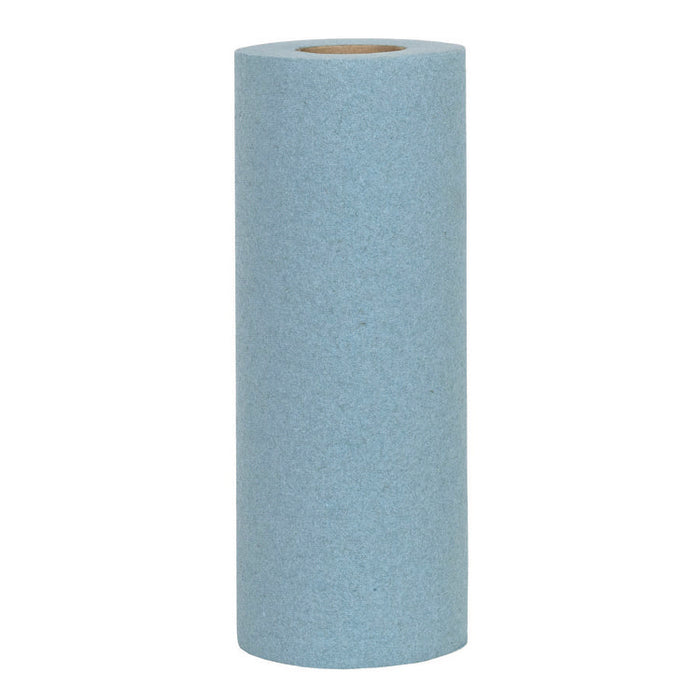 TOOLBOX Blue Shop Towels, 1-Ply, 11 x 9.4, Blue, 55 Sheets/Roll, 30 Rolls/Carton