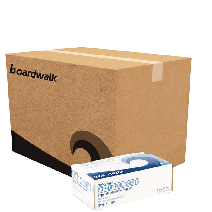 Standard Aluminum Foil Pop-Up Sheets, 63 Gauge, 9 x 10.75, 500/Box, 6 Boxes/Carton