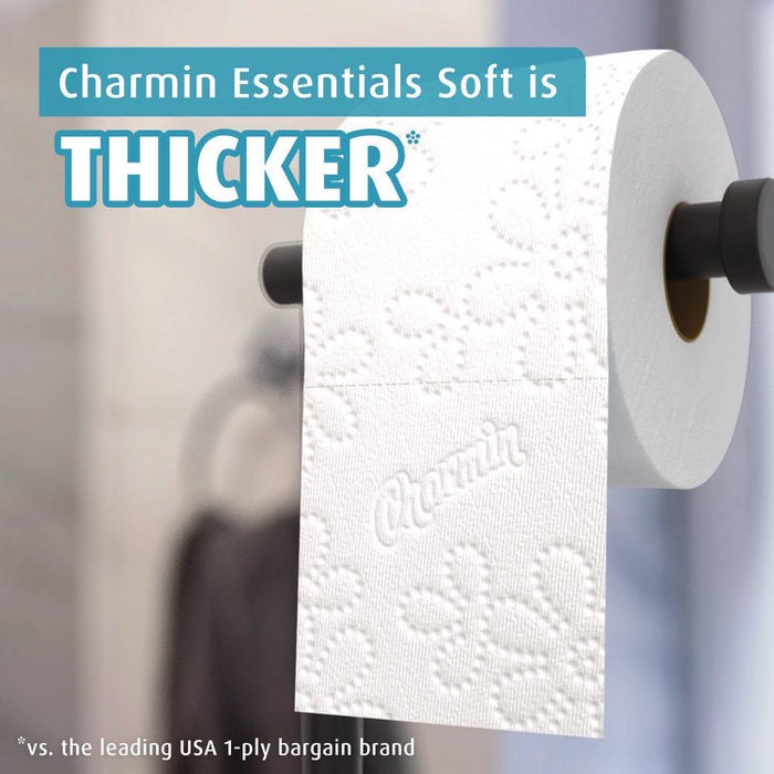 Essentials Soft Bathroom Tissue, Septic Safe, 2-Ply, White, 330 Sheets/Roll, 12 Rolls/Pack, 4 Packs/Carton