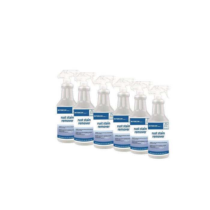Rust Stain Remover, Unscented, 32 oz Spray Bottle, 6/Carton