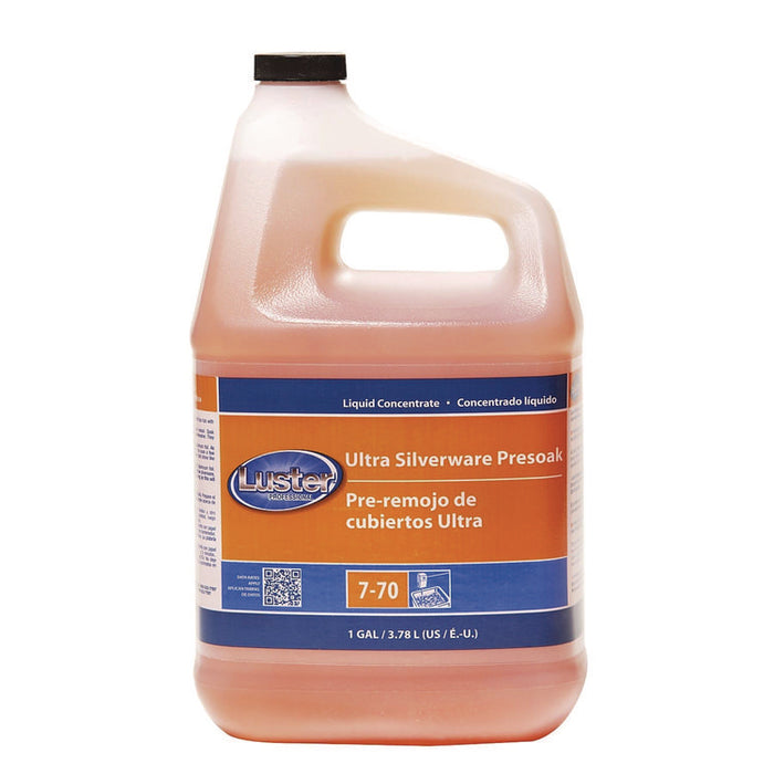 Ultra Silverware Presoak, Unscented, 1 gal Bottle, 2/Carton