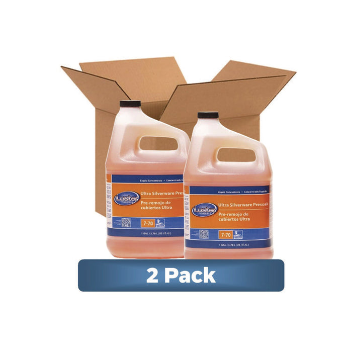 Ultra Silverware Presoak, Unscented, 1 gal Bottle, 2/Carton