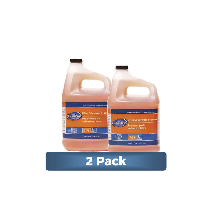 Ultra Silverware Presoak, Unscented, 1 gal Bottle, 2/Carton