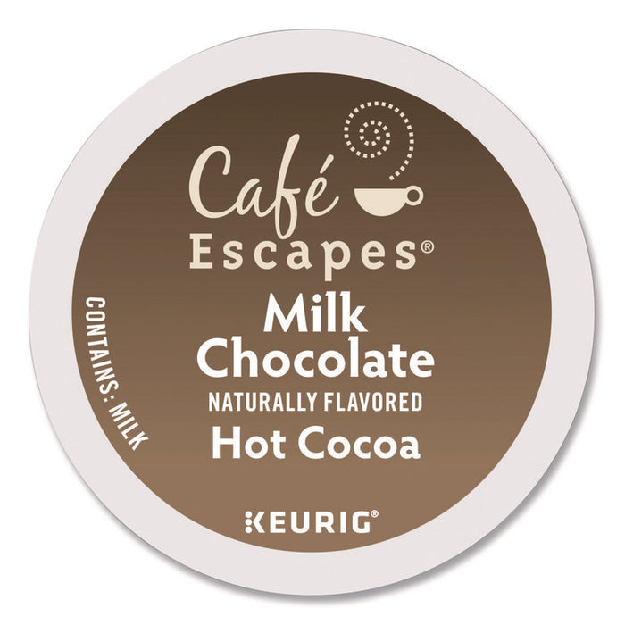 Cafe Escapes Milk Chocolate Hot Cocoa K-Cups, 96/Carton