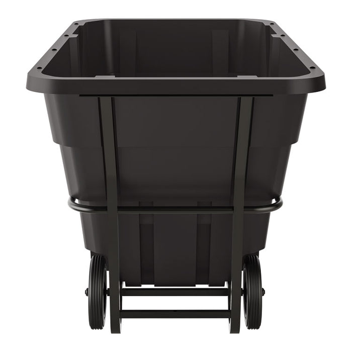 1.5 cu yd Standard Duty Tilt Truck, Forkliftable Frame, 1,300 lb Capacity, Black