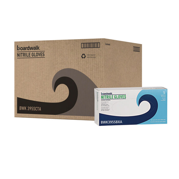 Blue Disposable Nitrile Gloves, 370 Series, Powder-Free, Small, 3 mil Thick, 9.5" Long, Blue, 100/Box, 10 Boxes/Carton