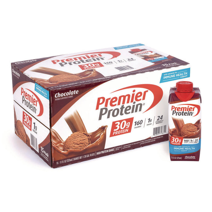 Chocolate Shake, 11 oz Single-Serve Container, 15/Carton