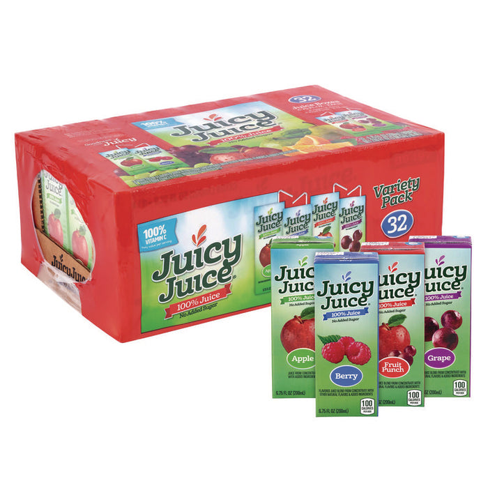 Juice Box Variety Pack, Assorted Flavors, 6.75 oz. Box, 32/Carton