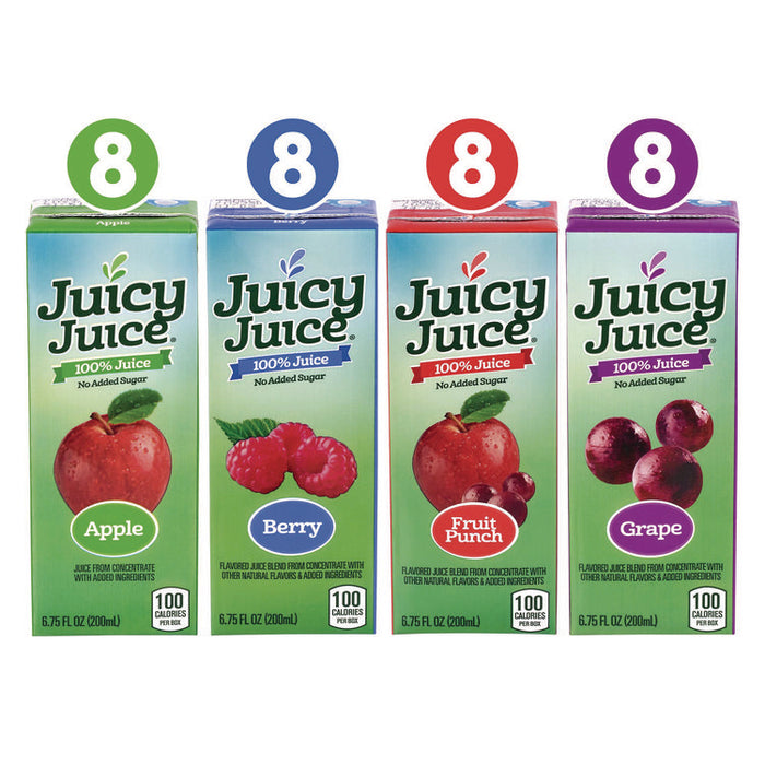Juice Box Variety Pack, Assorted Flavors, 6.75 oz. Box, 32/Carton
