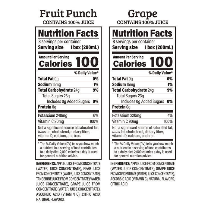 Juice Box Variety Pack, Assorted Flavors, 6.75 oz. Box, 32/Carton