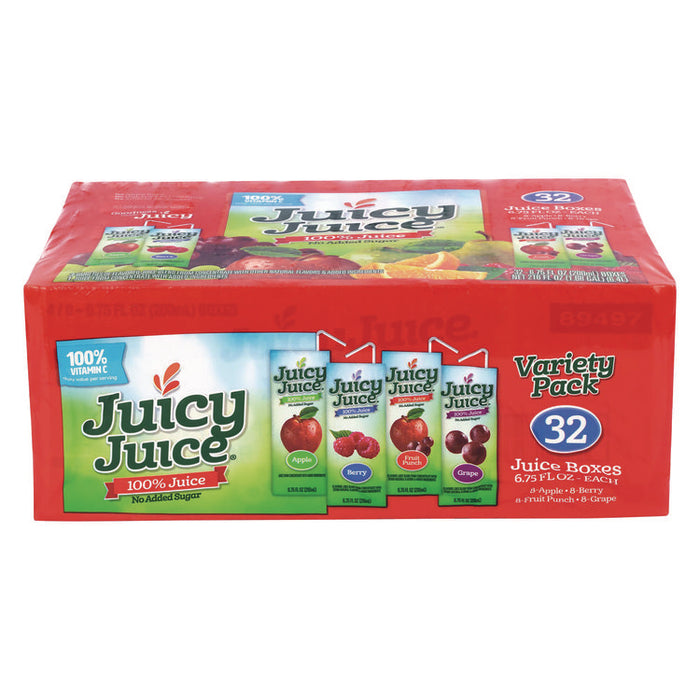 Juice Box Variety Pack, Assorted Flavors, 6.75 oz. Box, 32/Carton