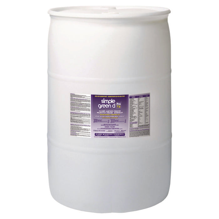 d Pro 5 Disinfectant, Unscented, 55 gal Drum