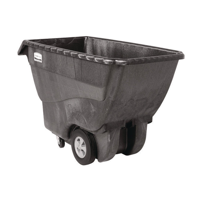 4" Caster for the 3/4" Std Duty Tilt Truck, Rigid Mount Plate, 4" Wheel, Black/Gray