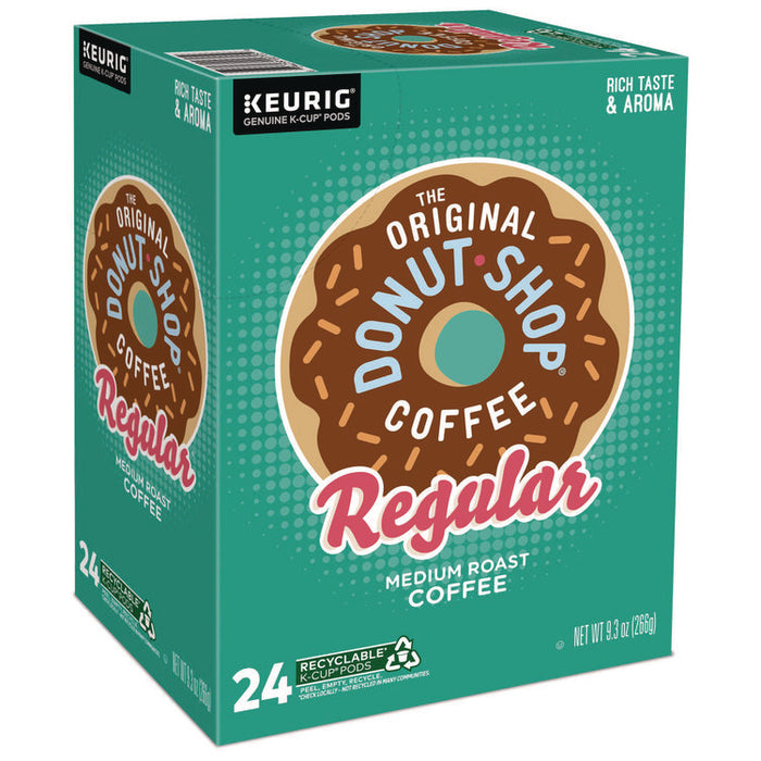 Donut Shop Coffee K-Cups, Regular, 96/Carton