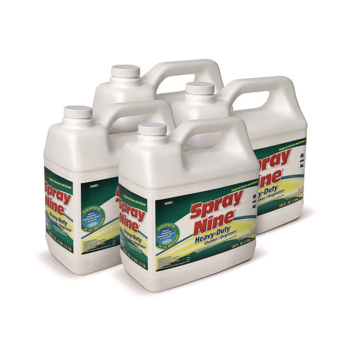 Heavy-Duty Cleaner/Degreaser/Disinfectant, 1 gal Bottle, 4/Carton