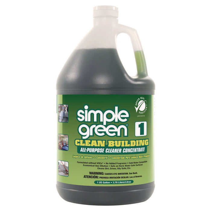 Clean Building All-Purpose Cleaner Concentrate, Unscented, 1 gal Bottle, 2/Carton