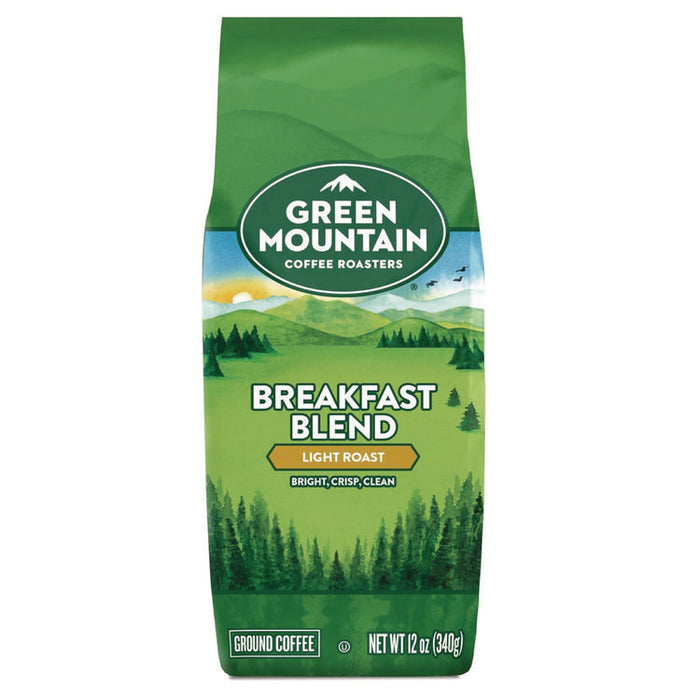 Breakfast Blend Ground Coffee, 12 oz Bag